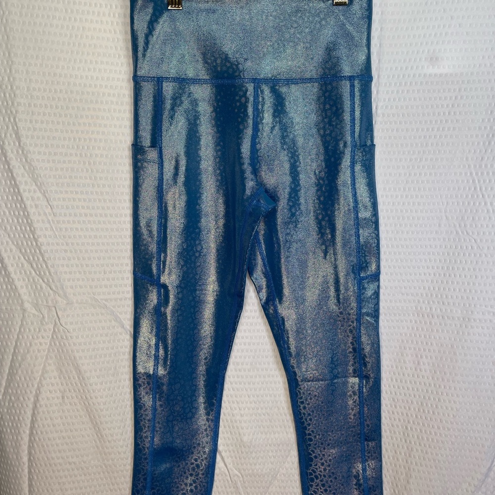 Blue Mermaid Pocket Light n Tight Hi-Rise Capri 20”